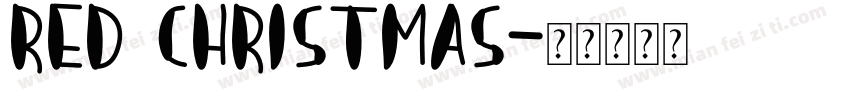 Red Christmas字体转换